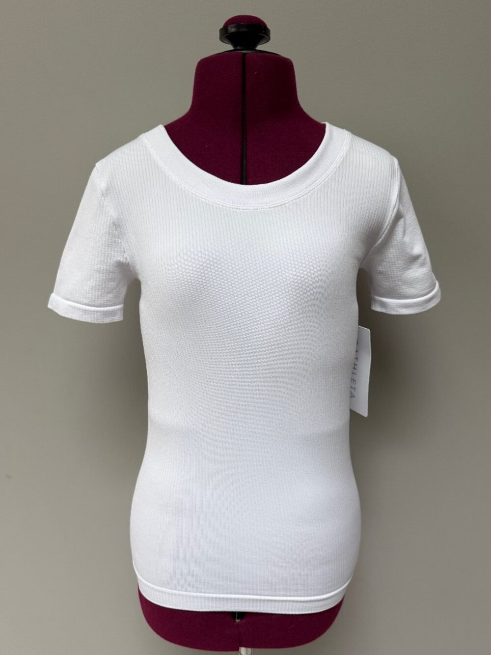 NWT Athleta "Renew" Crewneck T-Shirt - White - Size XS